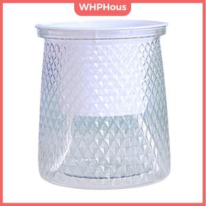 WHPHous Double-layer Self Watering Plant Pot Transparent Plastic Flower Vase Automatic Lazy Potted Flower Pot Hydroponic Flowerpot Decor