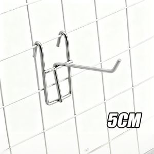 Heavy Duty Metal Grid Wall Screen Hooks Multi Size 5-25cm Rustproof Wire Mesh Pegboard Display Hanging Hook For Shop Garage Storage
