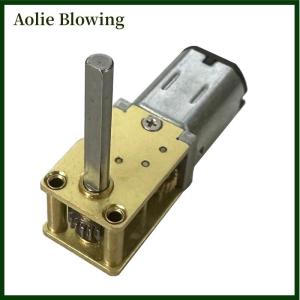 Aolie Mini Gear Motor Micro Worm Gear Reducer Brush DC Motors Electronic Devices 1218GE-N20 DC 12V (to 6V 3V)