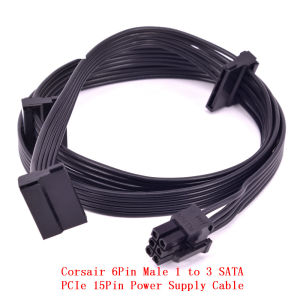 Corsair PSU GPU Modular Power Cable PCIe 8Pin 6+2Pin Dual 8Pin Molex IDE 4Pin SATA HDD CPU 4+4Pin ATX 24Pin for RM450 550 650 750 850 RM550x RM650x RM750x RM850x CX430M 500M 600M 750M CS450M 550M 650M 750M 850M HX1200 HX1050 HX850 HX750 HX650 AX1000 AX850