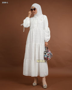 NMR Midi Dress Katun Bordir Vol 2359-1