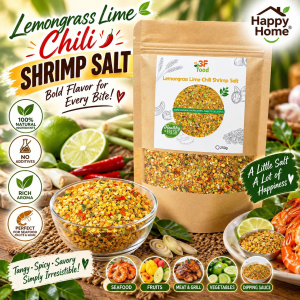 Lemongrass Lime Chili Shrimp Salt - Spicy Savory Seasoning for Fruit Seafood Rice Grilled Meat & Dipping