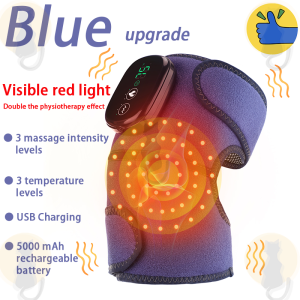 Electric Heating Knee Massager Vibrator Elbow Leg Joint Shoulder Red Light Heated Knee Pad Physiotherapy Arthritis Pain Relief