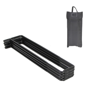Outdoor Camping Foldable Metal Stand Cold Storage Box Suspended Brackets Trash Bag Brackets Suitcases Rack Easy to Carry