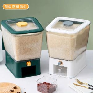 10KG Rice Dispenser Storage with measuring cup Kitchen Accessories/Rice Box/Lagayan ng Bigas/Rice Container Box/Kitchen Food Storage Moisture Proof/Sealed Storage Bucket/Rice Dispenser/