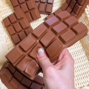 Squishy Chocolate Bar Slow Rising Toy Super Soft Sensory Fidget for Stress Anxiety Relief Gifts for Kids & Adults