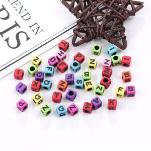 Need. Acrylic Letter Beads Bead Flat Loose Spacer Alphabet Round Beads for Bracelet 100pcs 4x7mm