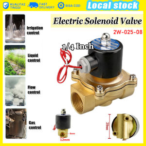 Selenoid Valve Electric Selenoid Water Valve 1/4 Inch AC 220V Kuningan 2W-025-08 Selenoid Valve