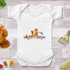 Quần áo trẻ em bộ liền thân phong cách hoàng tử nhỏ cho bé sơ sinh thời trang Harajuku bộ đồ liền thân cho bé gái bộ romper kiểu Pháp màu trắng YZJE.