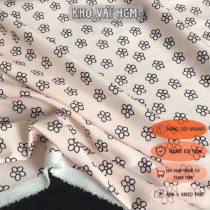 Vải Lụa In Hoa Khổ 1m45 - Chất Mềm Mại Rũ Đàn Hồi Nhẹ Mỏng Vừa - Đồ Bộ Ga Trải Giường Váy Đầm