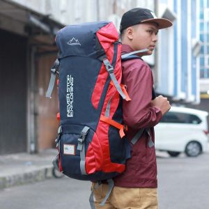 Inficlo NC IFS 229 - Tas Travel Ransel Punggung Touring Bag Pria Plus Raincoat