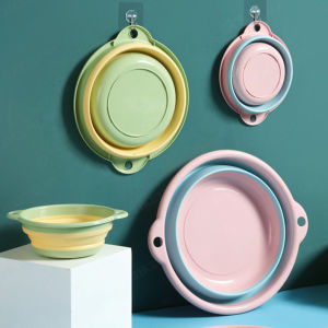 Convenient Foldable Silicone Wash Basin for Home Use  Thickened Basin