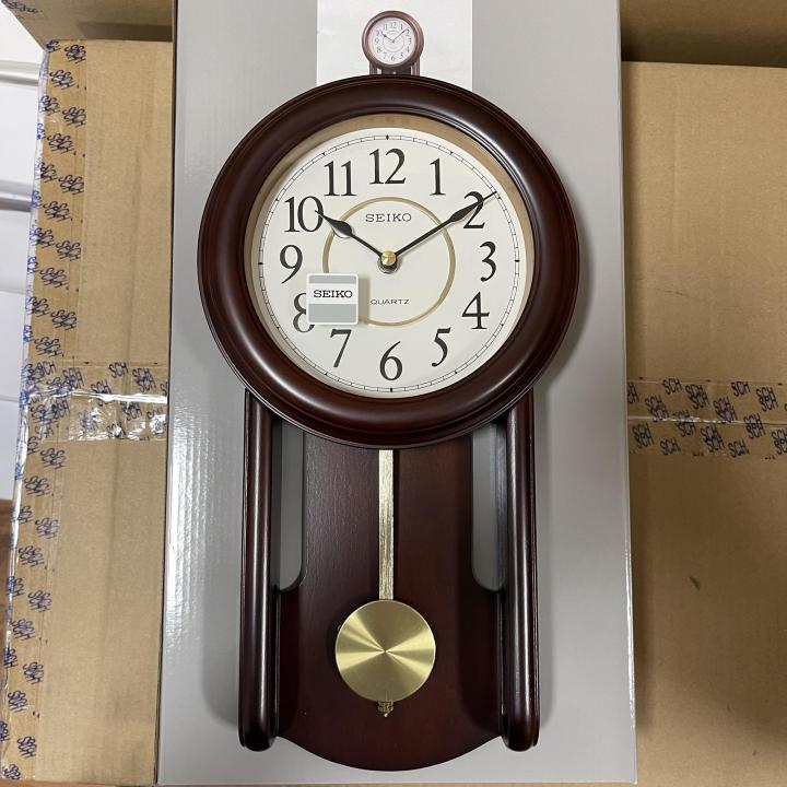 seiko quartz pendulum wall clock