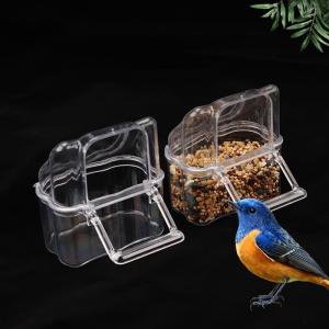 Dụng cụ nạp thức ăn cho chim cho Budgerigar chim Hoàng Yến Vẹt Chim Sẻ PARAKEET container lớp nhựa dễ dàng để cài đặt bền
