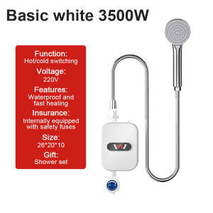 YOWXII 🔥Water heater for shower heater water electric Household Water heater High-power Water heater Instant electric water heater Smart water heater shower Intelligent remote control multi-speed temperature control Intelligent