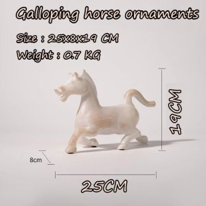 Sacesr New Chinese Style Horse Figurine Luxury High-end Horse Sculpture Auspicious Wealth-attracting Resin Gifting Decoration Crafts 2B5Z7