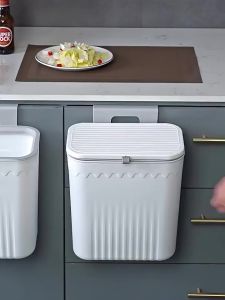 Thùng Rác Dán Tường Treo Tủ Bếp 12L Nắp Lật thông minh Tiện Dụng Cho Nhà Bếp Gắn Trong Nhà Vệ Sinh Phukienprocare