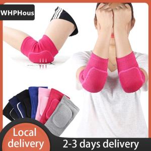 [COD] WHPHous Ship within 24 hours 2PCS Elastic Elbow Pads Thickened Sponge Elbow Knee Protectors Guard Basketball Volleyball Sport Arm Sleeve Pad Adults Children