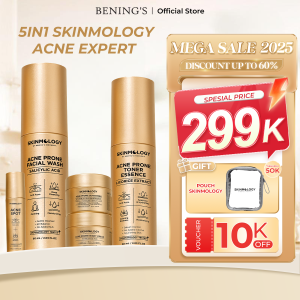 Benings Skincare By Dr. Oky Pratama Paket 5 In 1 Acne Mengatasi Kulit Berjerawat Bruntusan Berminyak Bpom - Isi 5 Pcs