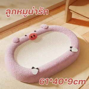 รังแมว Cat Scratcher Board ในหนึ่งเดียว 61 ซม. บวกแมว Scratcher กระถางทนต่อการสึกหรอไม่ตกเศษแมวนอนเสื่อของเล่นแมว