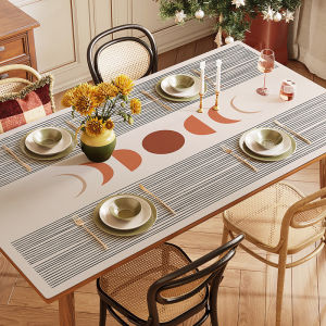 Taplak Meja Kulit Anti Air dan Anti Kusut/Taplak Meja Makan/Taplak Meja Aesthetic/Taplak Meja /Taplak Meja Tamu/Taplak Meja Tamu Minimalis/Taplak Meja Tamu Aesthetic/Alas Meja Makan/Taplak Meja Belajar/Alas Meja Komputer/Alas Meja Kantor/Alas Meja - P32