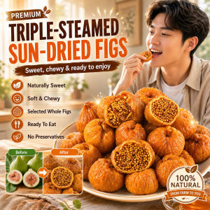 【Antioxidant-Rich/Triple-Steamed】Natural Dried Figs Snack Triple-Steamed Sun-Dried Organic Dry Fruits Sugar-Free Low Fat Healthy Snack Natural Fruit Treat Daily Casual Snacks