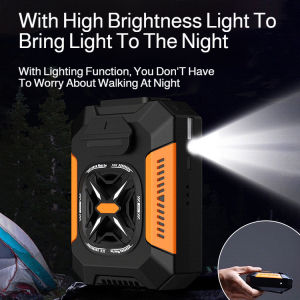 Mini Fan Outdoor Portable Waist Fan For Adults Camping Construction Site/Long Battery Life/Quick Cooling/Mobile Wearable Fan