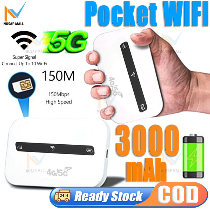 3000mAh 4G WIRELESS ROUTER Pocket WiFi Openline 4G/5G LTE Hotspot ...