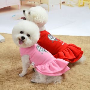 SDFSF Comfortable Dogs Skirt Pullover Fleece Dog Sweet Skirt Dog Vest Dress Cute Soft Dog Princess Costume Spring