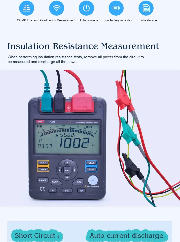 UNI-T Digital Insulation Resistance Tester – Survey Spares