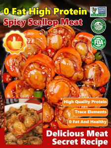 ⭐️ Freshly Caught Canned Scallop/Sea Urchin/Canned Conch/Canned Fish/Canned Shellfish Spicy Flavor Premium Fresh Nutritious Spicy Garlic For Cooking 【Freshly Caught】Spicy Garlic Scallop Canned