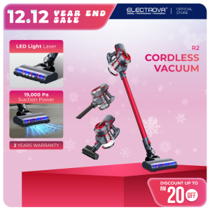 Electrova Cordless Vacuum Cleaner R2 Redtech Cyclonic (21kpa)