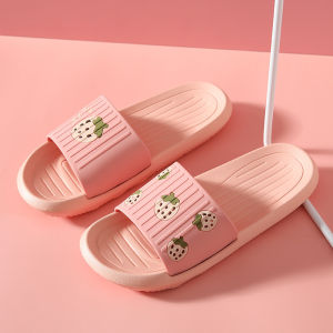Free Shipping EVA Sandals For Women Summer Cute Cartoon Design Suitable For Couples Girly Style Thickened Soft Sole Indoor And Bathroom Use Open-Toe Sandals