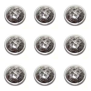 5 cái - Nút Áo cỡ lớn 2cm mù u nhựa giả kim bóng đẹp dùng trong thời trang áo khoác trang trí sp handmade