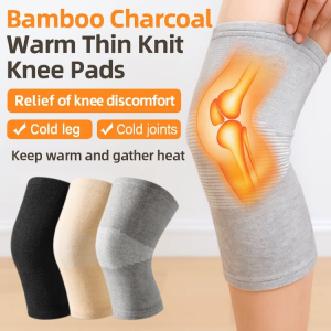 Thin Invisible Cotton Knee Sleeve Arthritis Pain Relief Leg Sleeve Bamboo Charcoal Warm Knee Pads Compression Knee Support