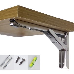 Bracket Engsel Siku 8" Inch 65kg Meja Lipat Folding Stainless JM004