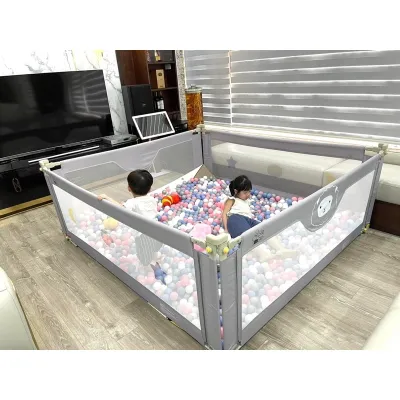 Thanh chắn giường Umoo bản nâng cấp 088 4 thanh có thể làm quây chơi bóng cho bé