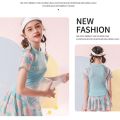 Uniqkids Kids Girl Swimwear Summer Fashion Two piece set Sports Tennis Outfit Swimsuit Clothes. 