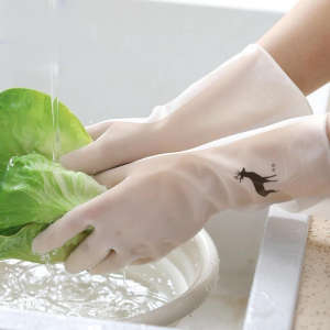 Sarung Tangan Karet Cuci Piring Anti Air Rubber Glove 1A83