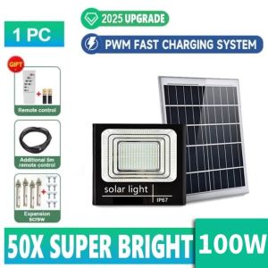 PHILIPS 3000W Solar Light BUY 1 TAKE 1 Super Bright LED Light Outdoor Waterproof IP67 With Remote