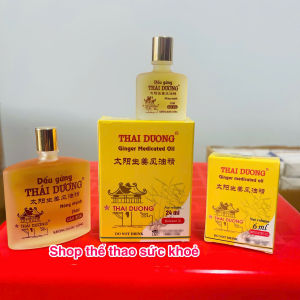 DẦU GỪNG THÁI DƯƠNG DẠNG XOA NÓNG MẠNH CHAI 24ML/ CHAI 6ML HẠN SỬ DỤNG 5 NĂM HỖ TRỢ ĐAU ĐẦU ĐAU LƯNG CẢM CÚM NGHẸT MŨI  SỔ MŨI