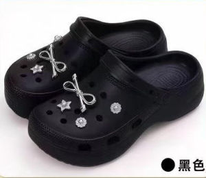 [Free Shipping] XibujiaS New EVA Elegant Butterfly Clogs WomenS Outdoor Thick-Soled Sandals Breathable Beach Sandals