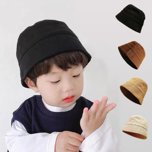Baby Solid Color Bucket Hat: Perfect Spring Summer Sun Cap for Infants & Toddlers
