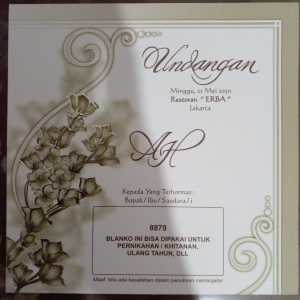 UNDANGAN ERA BARU 8879 UNDANGAN NIKAH UNDANGAN PERNIKAHAN WEDDING CARD KARTU UNDANGAN KARTU UCAPAN FREE PLASTIK