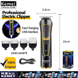Kemei KM-665 Cordless Hair Clipper Rechargeable Original Hair Trimmer Professional Electric Shaver Barber Razor