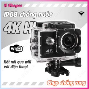 Camera Hành Trình Chống Nước Chống Rung 4K Sports Ultra HD DV Gắn Mũ Bảo Hiểm Tay xe gắn gương