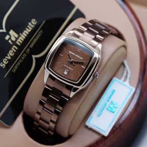 Jam Tangan Seven Minute Mini Kotak M704 LS-875SAA / Jam Tangan Fashion Wanita Tali Rantai Diameter 3cm