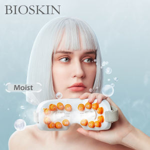 BIOSKIN Smart Dot Matrix Eye Massager with Atomization Eye Moistening Music Tapping Massager Therapy   Massage Eye Care