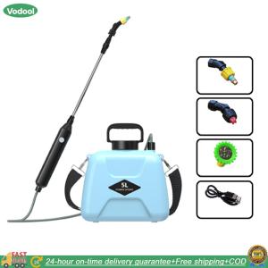 【24 hours Flash Delivery】5L Garden Irrigation Sprinklers USB Rechargeable Handheld Sprayer Bottle Telescopic Handle 360 Rotating Nozzle with Shoulder Strap Garden Supplies