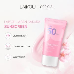 LAIKOU Japan Sakura Face Sunscreen UV Rays Protection Waterproof Body Sunblock SPF50 PA 50g